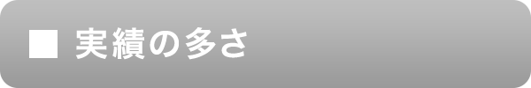 実績の多さ