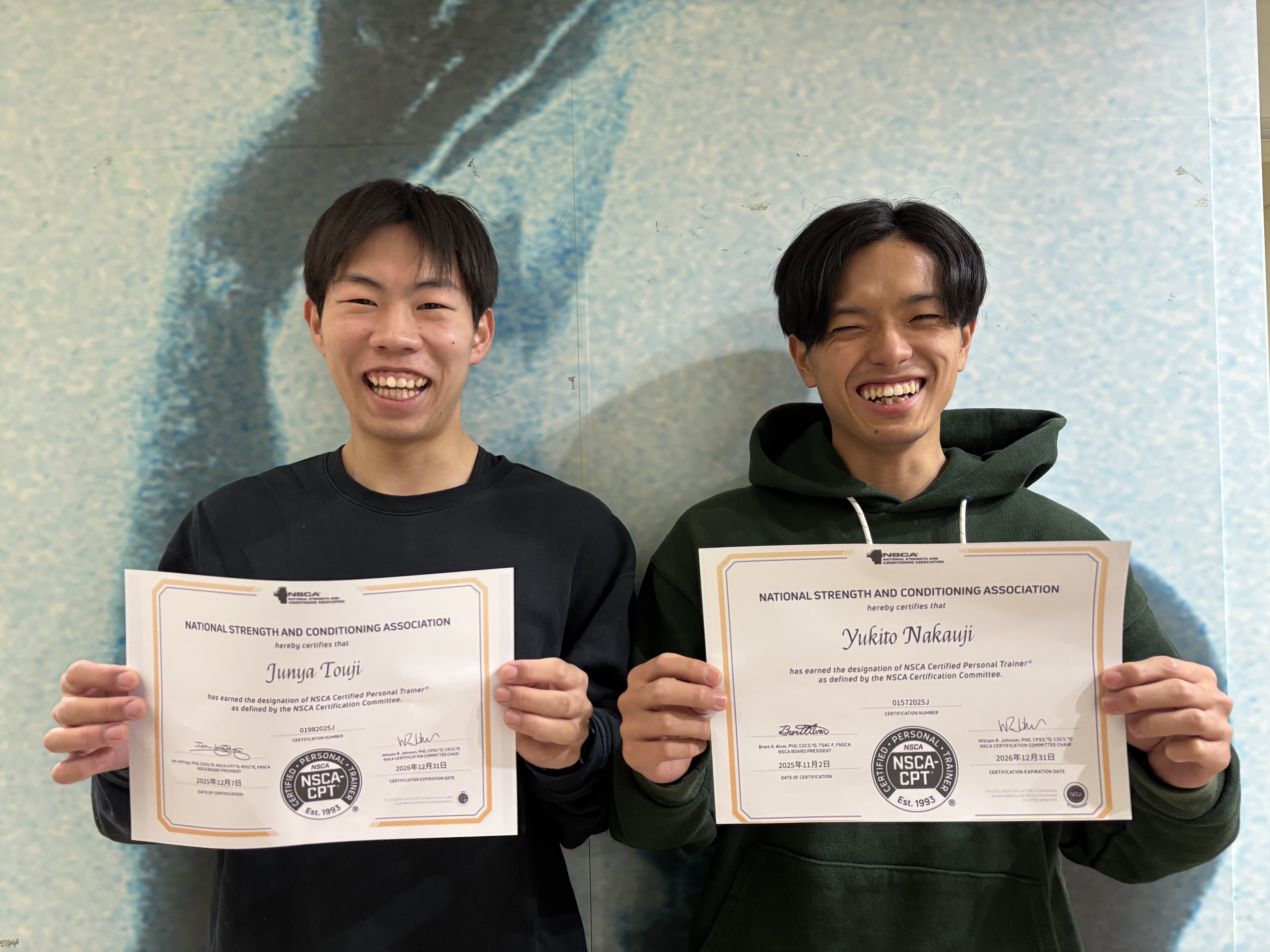 【大阪心斎橋校】国際ライセンスNSCA-CPTにスポーツトレーナー専攻生が合格しました！